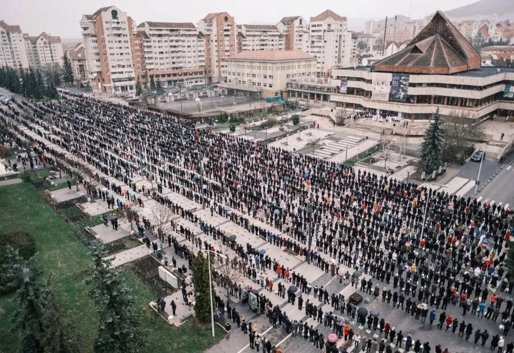 Imagini impresionante de la ceremonialul de sfinţire a bucatelor de Paştele Catolic de la Miercurea Ciuc