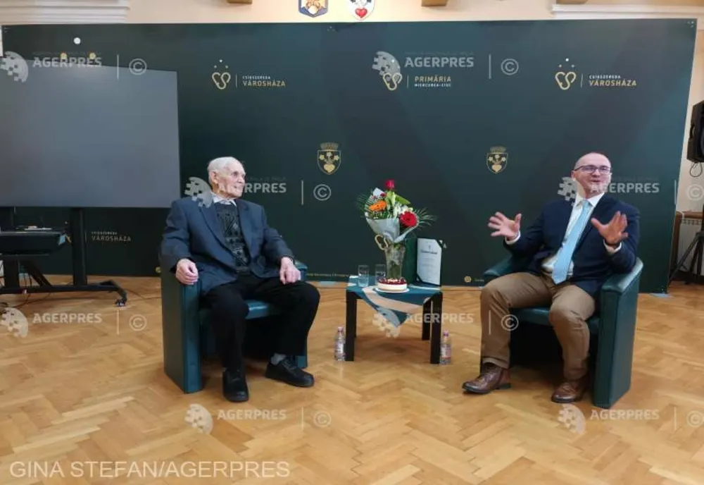Antal Lukács, veteran din al Doilea Război Mondial, sărbătorit de Primăria Miercurea-Ciuc la împlinirea a 100 ani