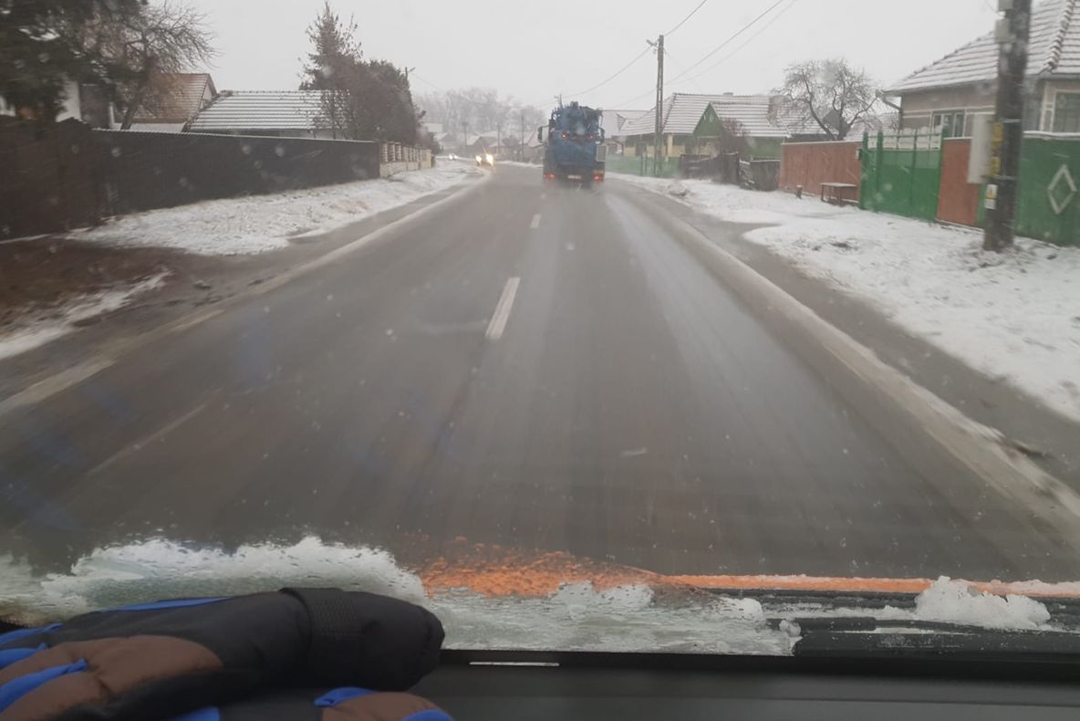 Pe drumurile naţionale din Harghita se circulă în condiţii normale
