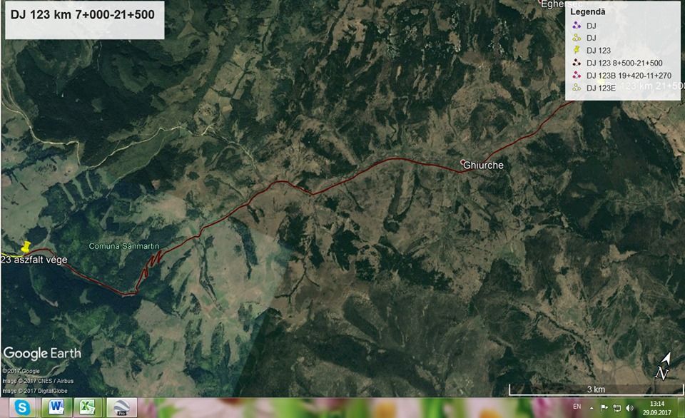 Se caută o firmă care să repare drumul de la Valea Uzului