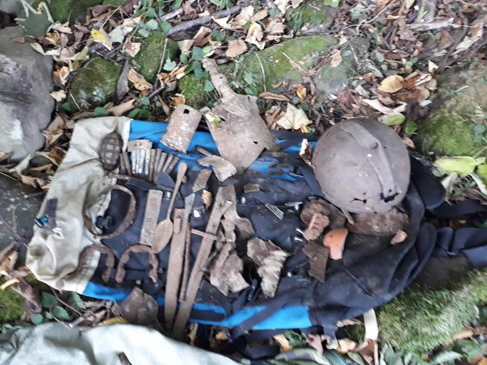 FOTO Rămășitele unui soldat român căzut în Primul Război Mondial descoperite după un secol, la Valea Uzului