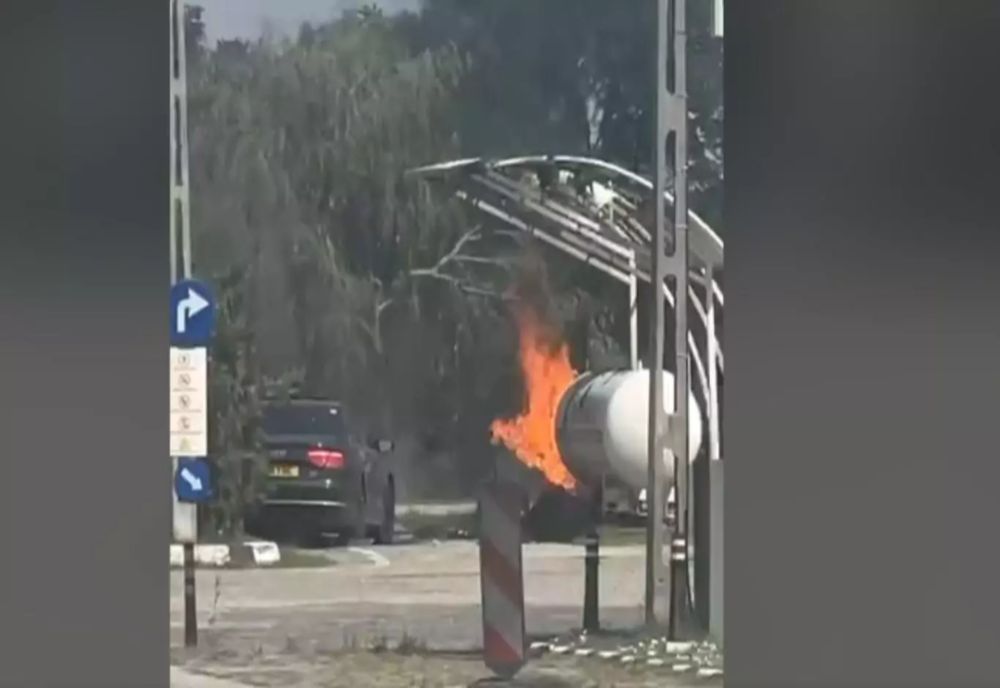 Incendiu la o stație GPL din localitatea Corcova, Jud. Mehedinți