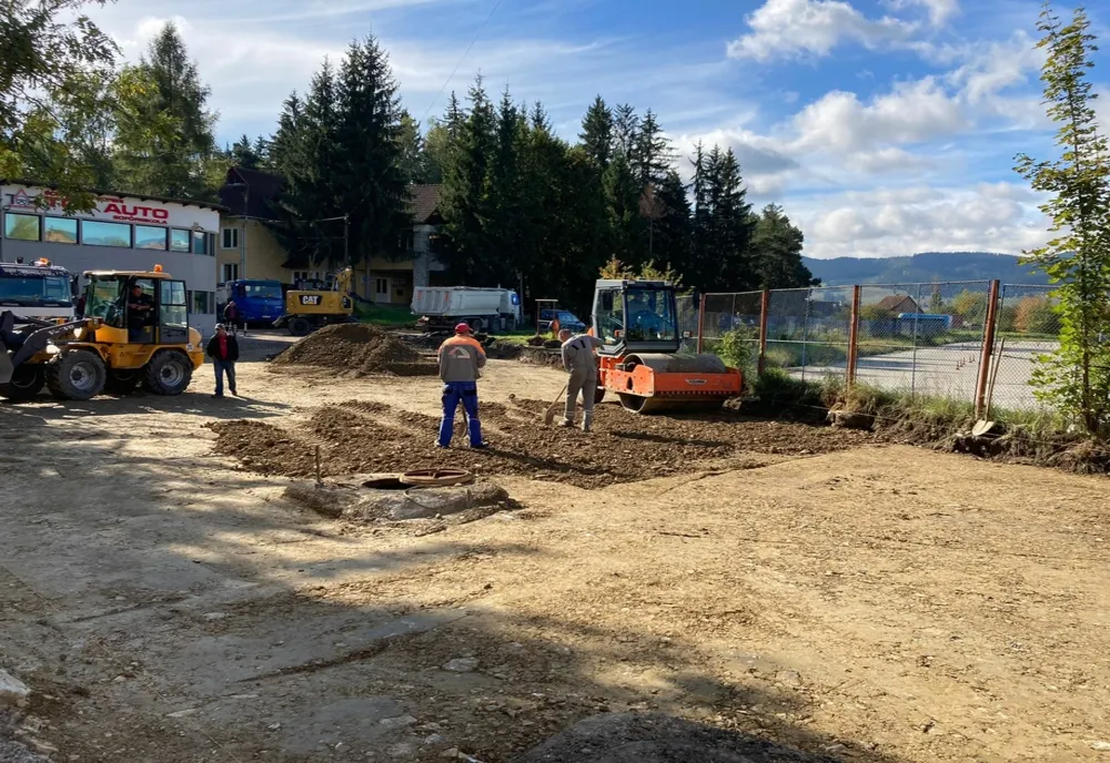 Ample lucrări pe strada Eroilor din Miercurea Ciuc