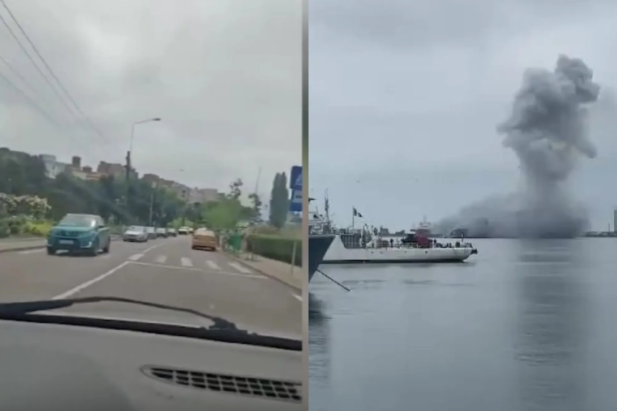 Explozie dronă/ Portul Constanța