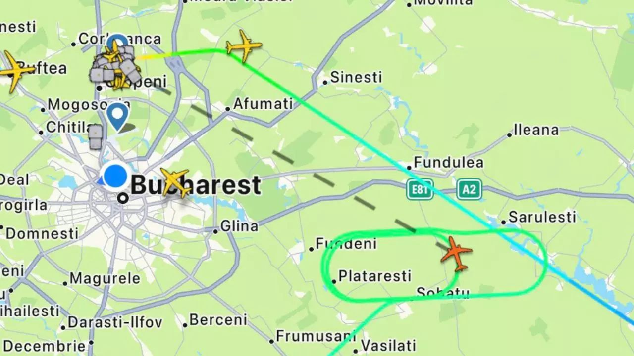 Incident aviatic în Capitală