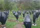 FOTO Crucile românilor din Valea Uzului, acoperite cu saci negri de plastic