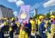 Un nou protest în fața Ministerului Educației. Revoltă masivă