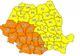 COD GALBEN de vijelii şi averse cu caracter torențial, în Harghita